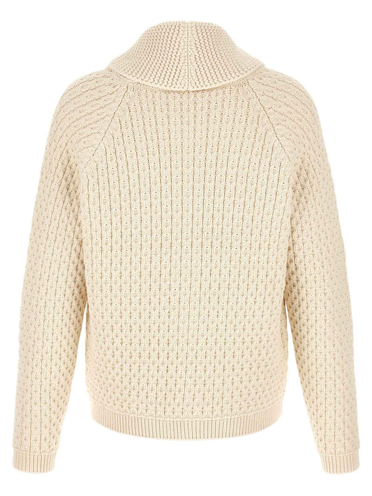 White Cotton Cardigan