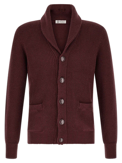 Bordeaux Cotton Cardigan