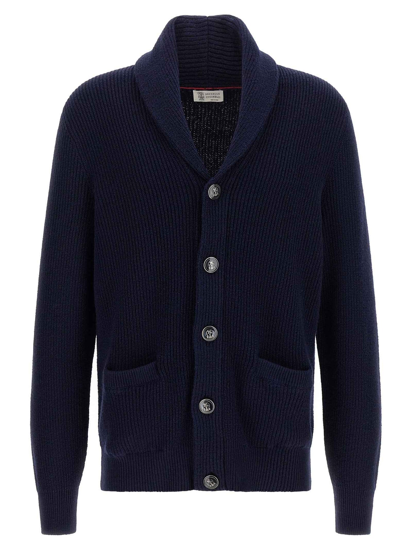 Blue Cotton Cardigan