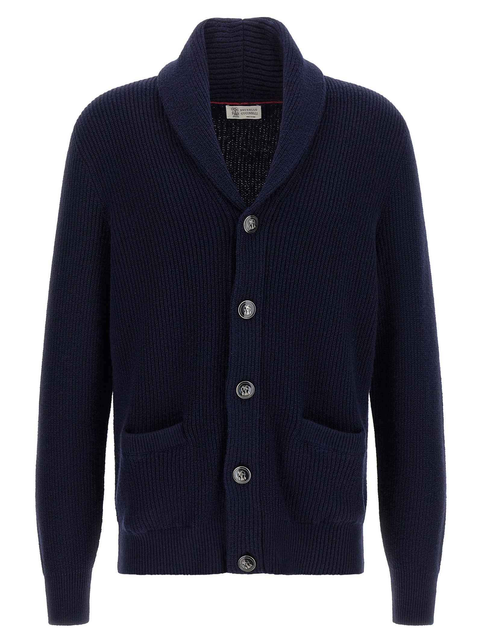 Blue Cotton Cardigan