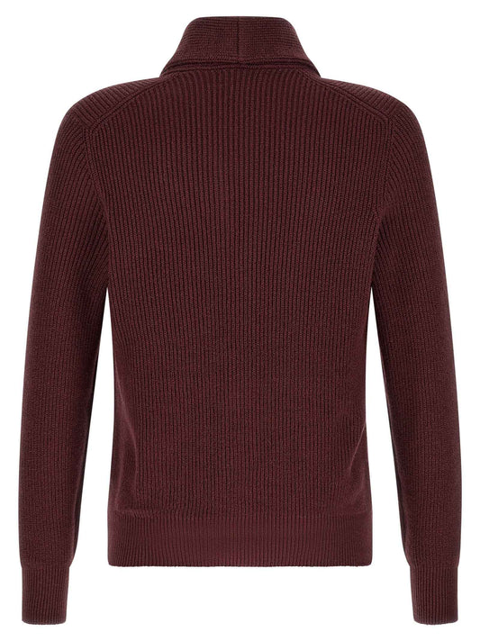 Bordeaux Cotton Cardigan