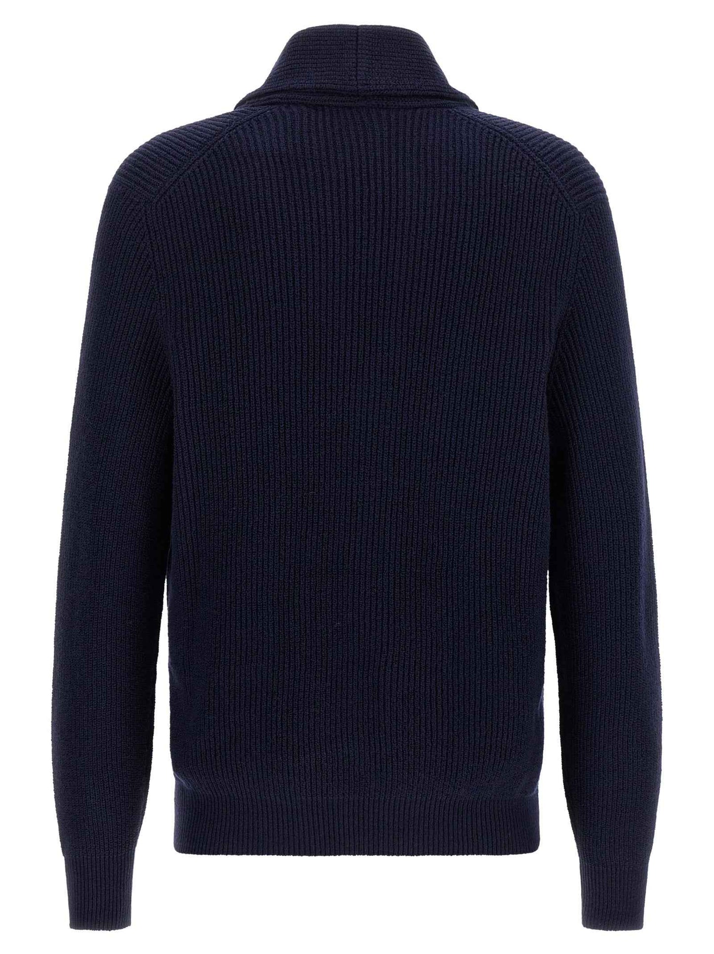 Blue Cotton Cardigan