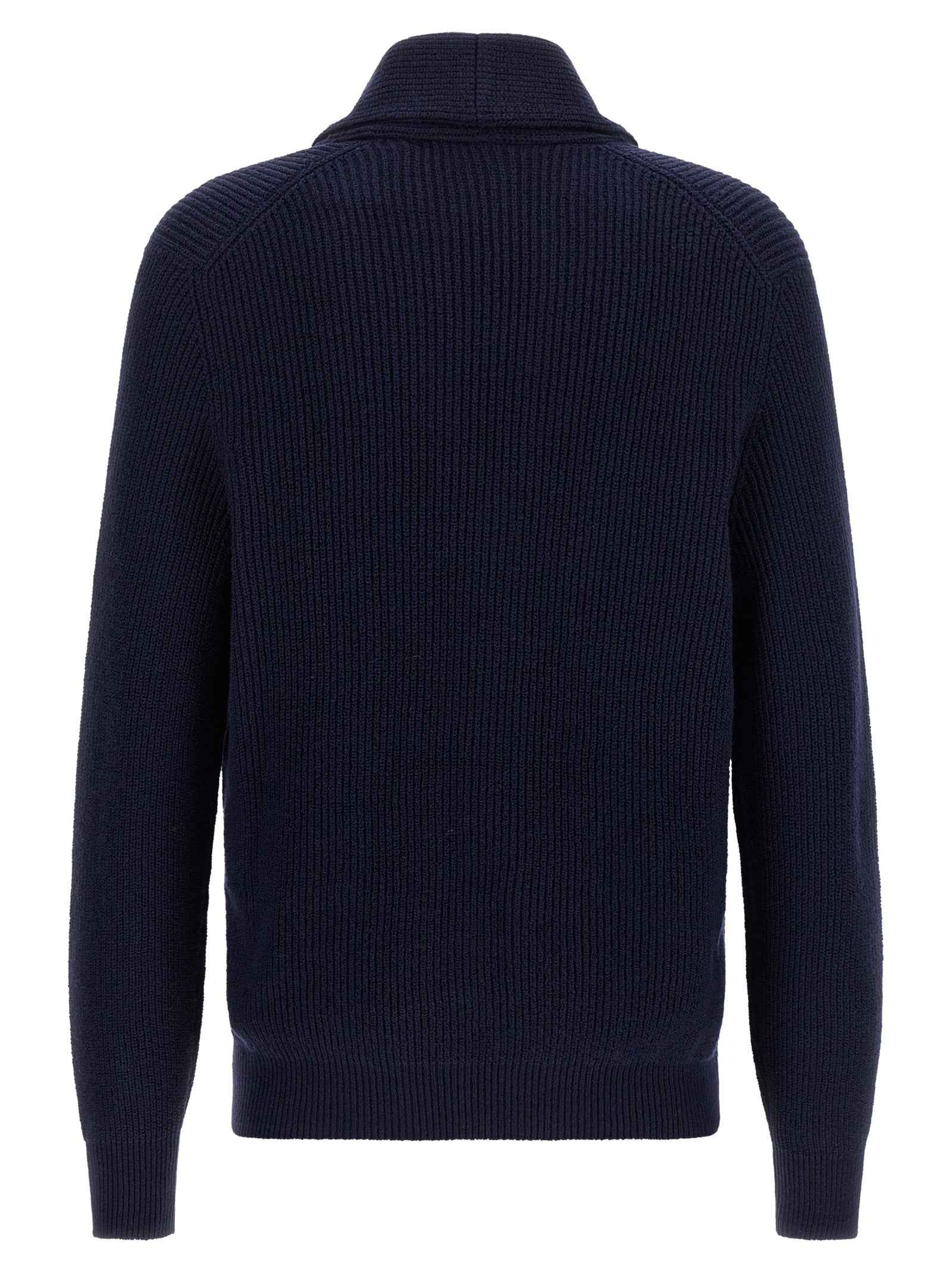 Blue Cotton Cardigan