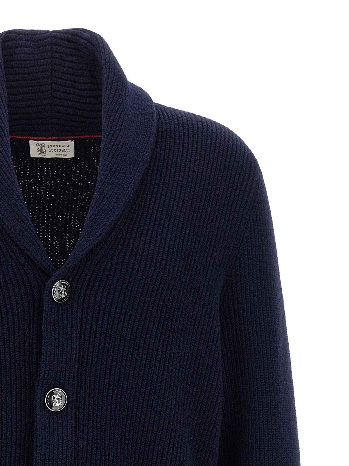 Blue Cotton Cardigan