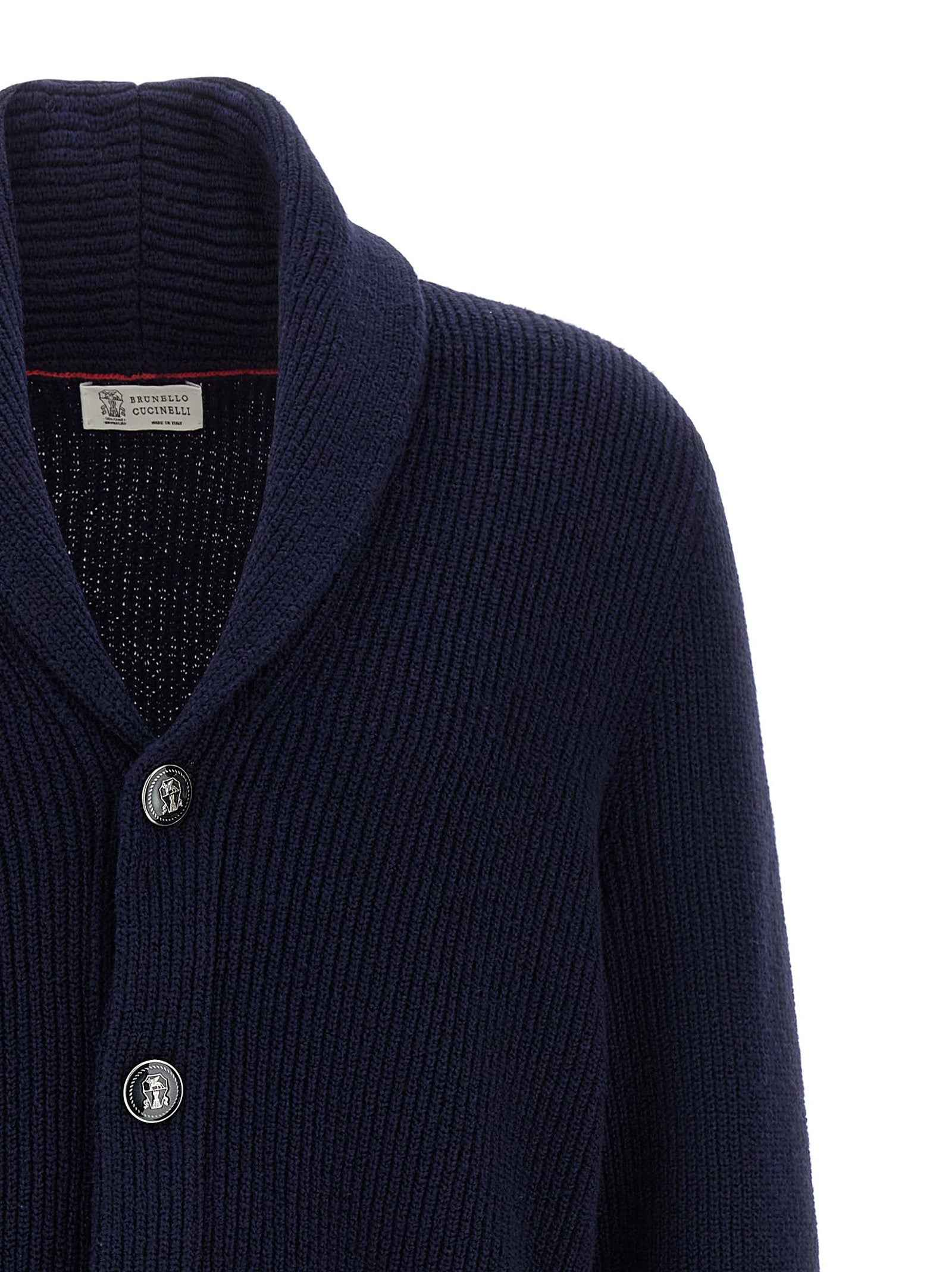 Blue Cotton Cardigan