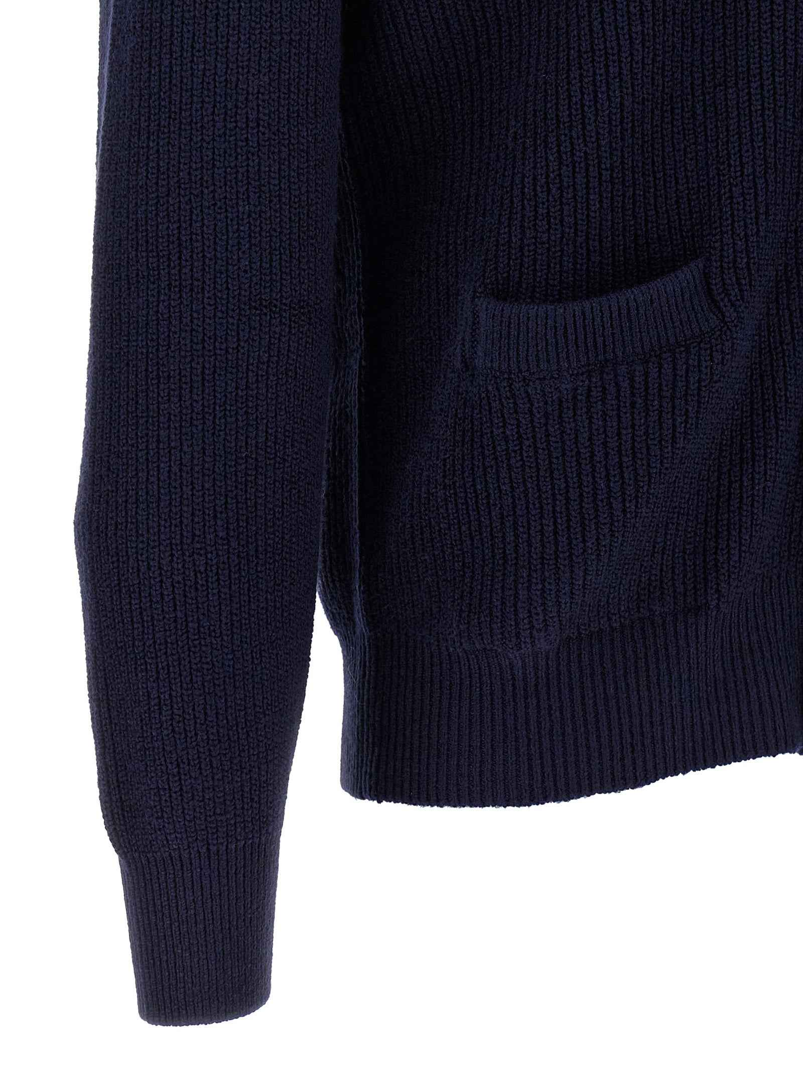 Blue Cotton Cardigan