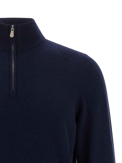 Blue Cashmere Cardigan