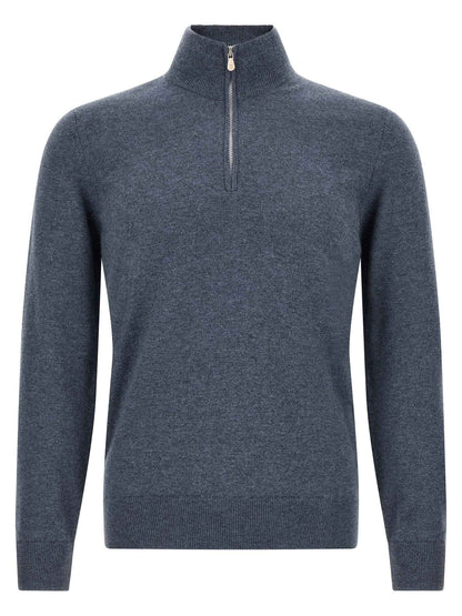 Blue Cashmere Cardigan