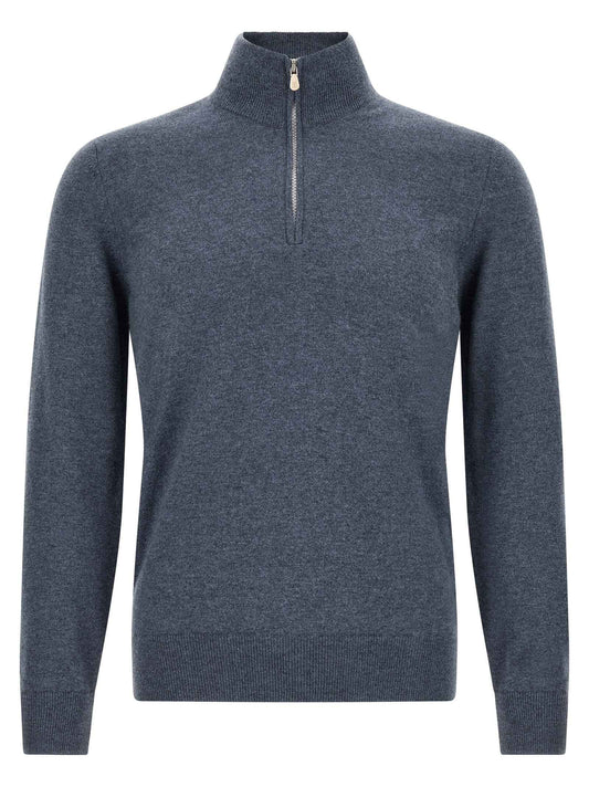 Blue Cashmere Cardigan