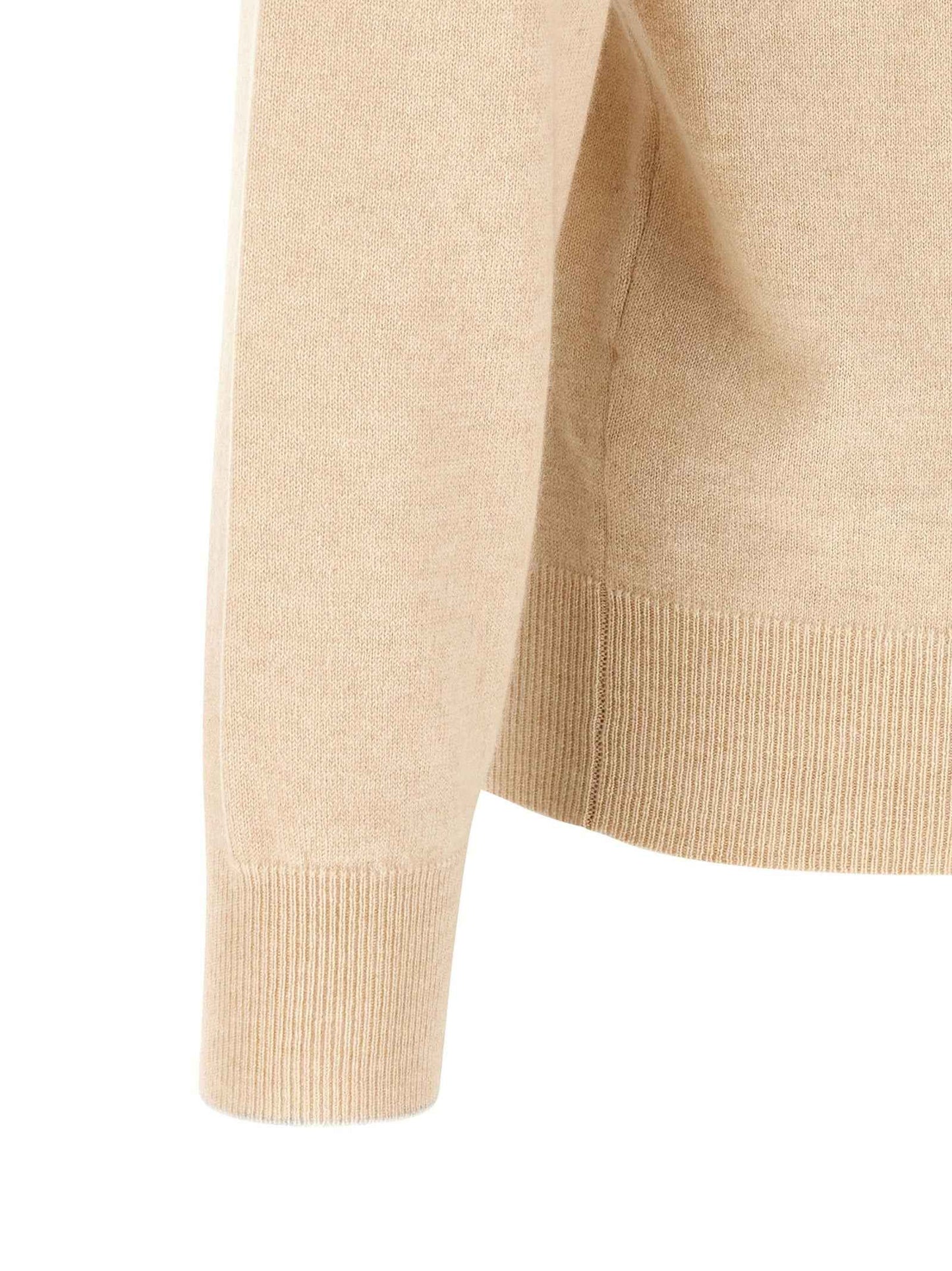 Beige Cashmere Polo Shirt
