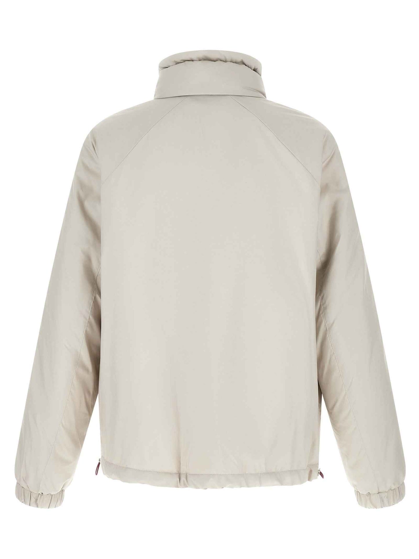 White Polyester Shell Jacket