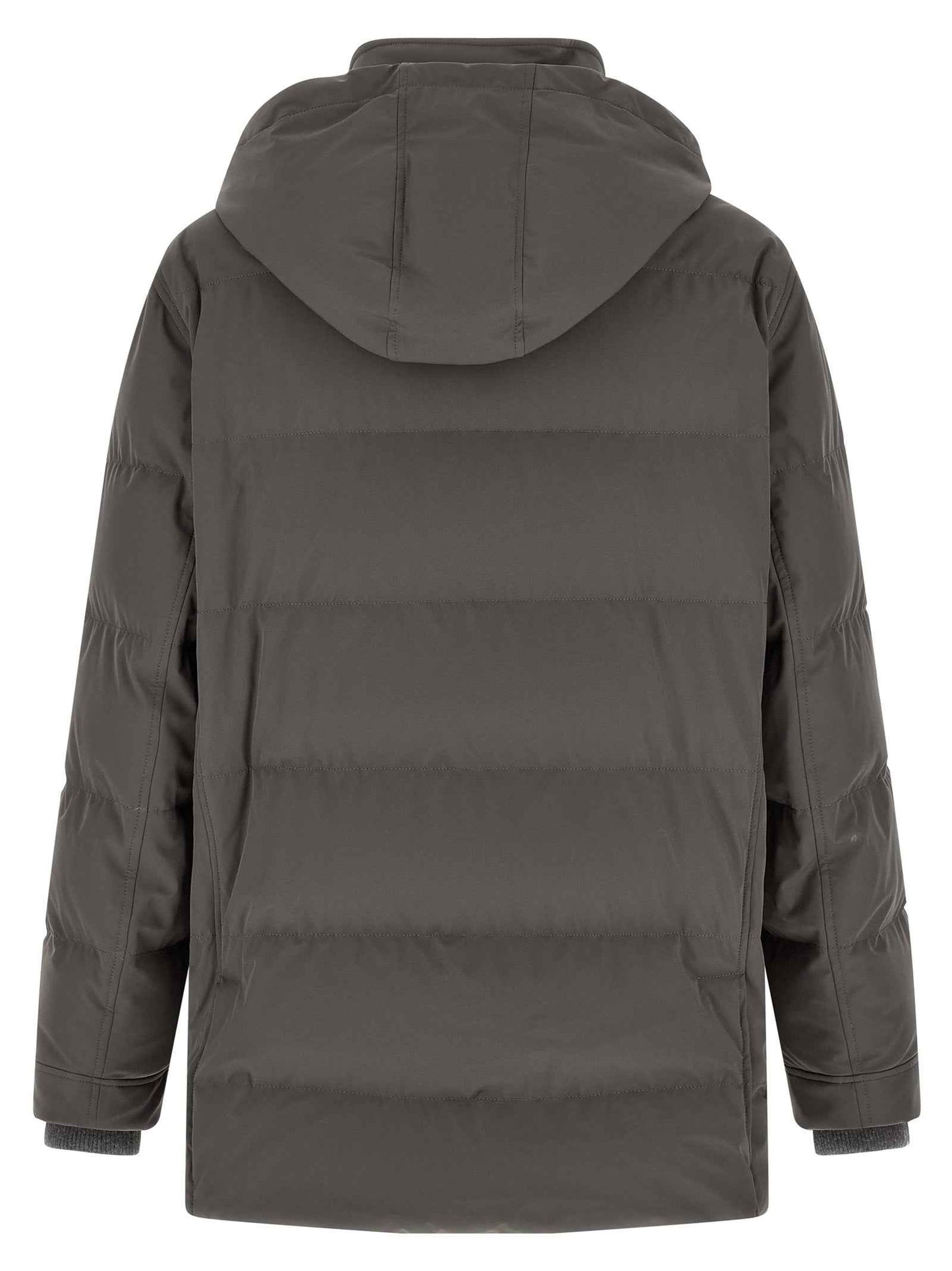 Gray Polyamide Parka