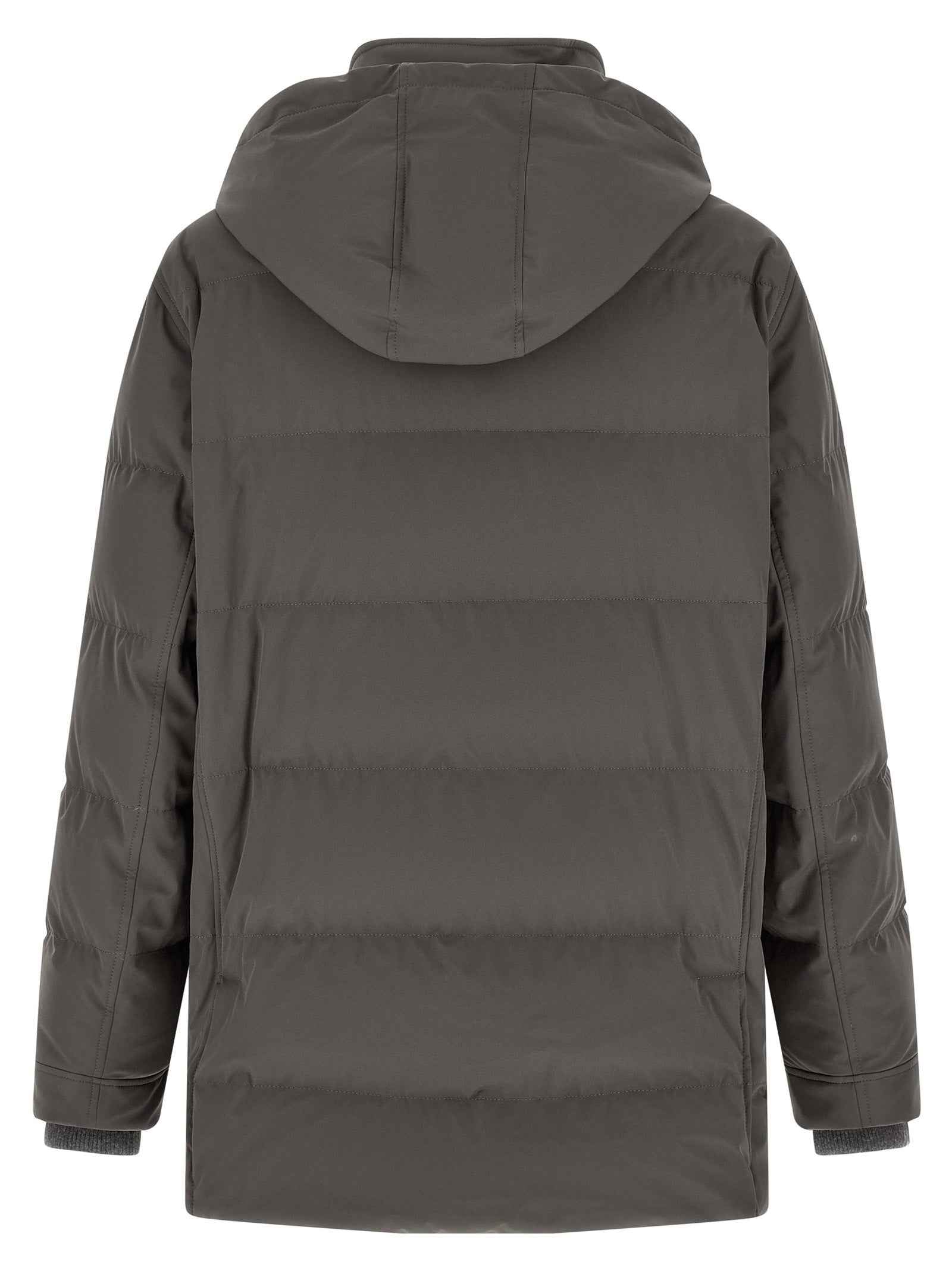 Gray Polyamide Parka