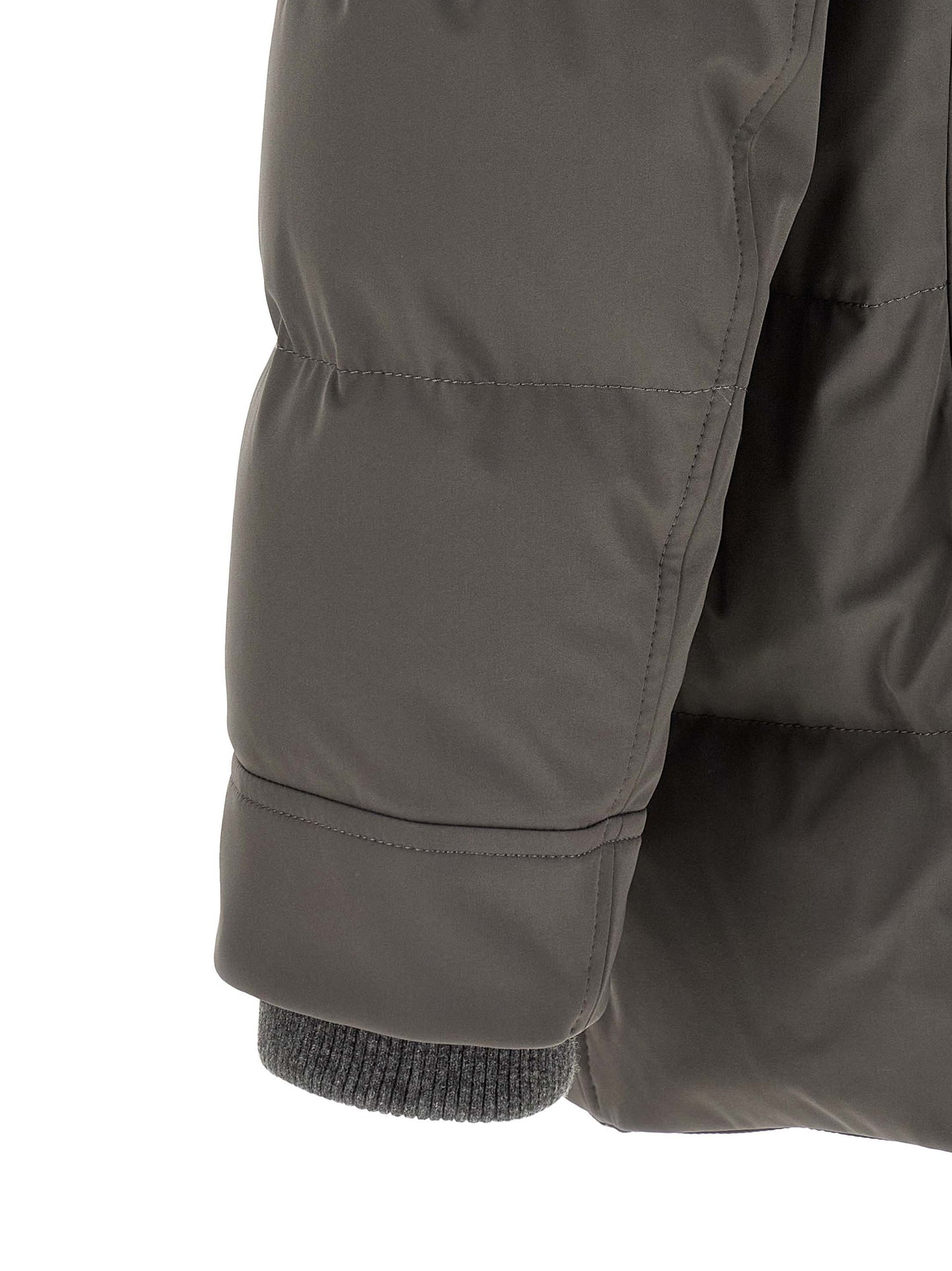 Gray Polyamide Parka