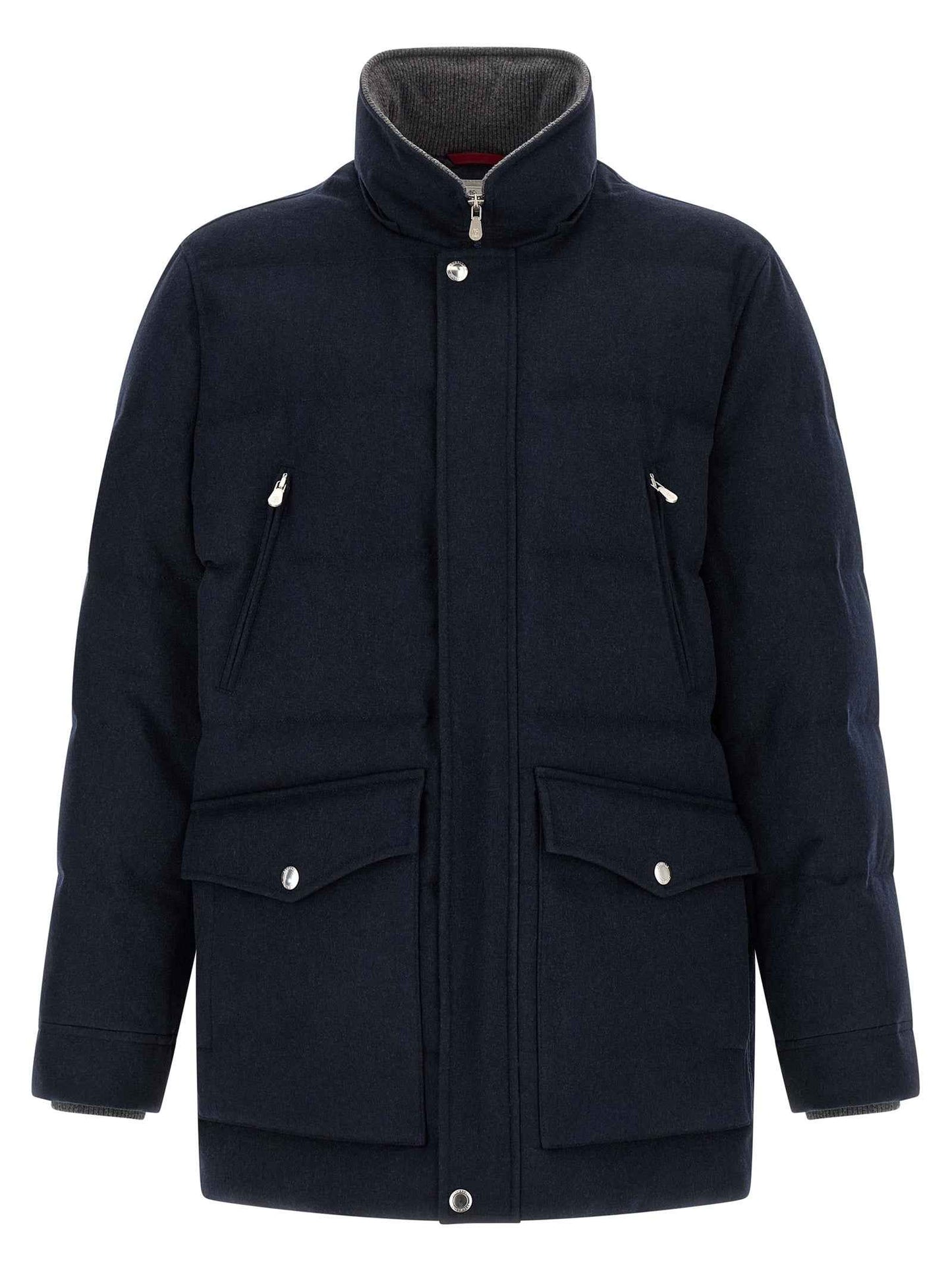 Blue Wool Parka