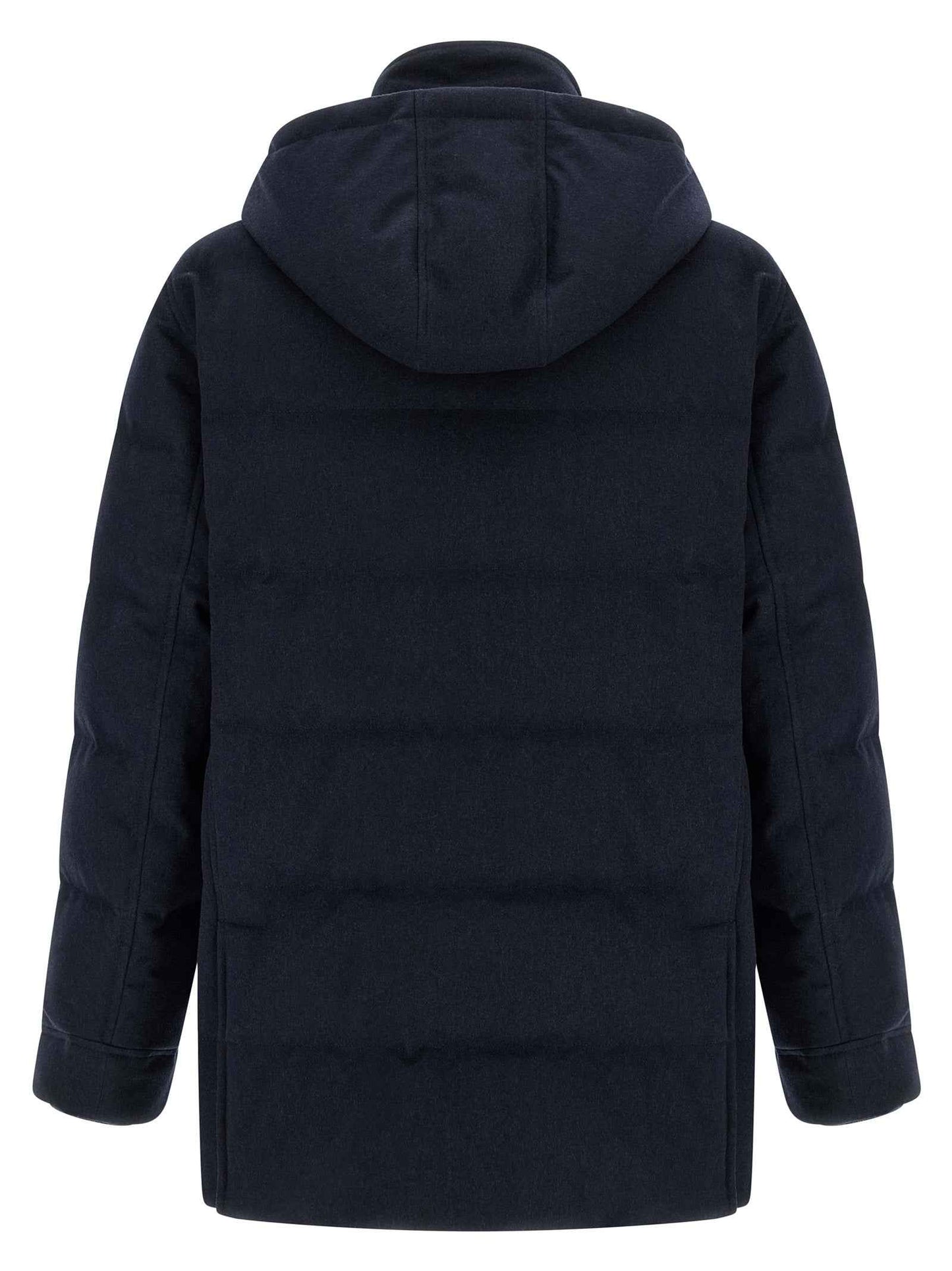Blue Wool Parka
