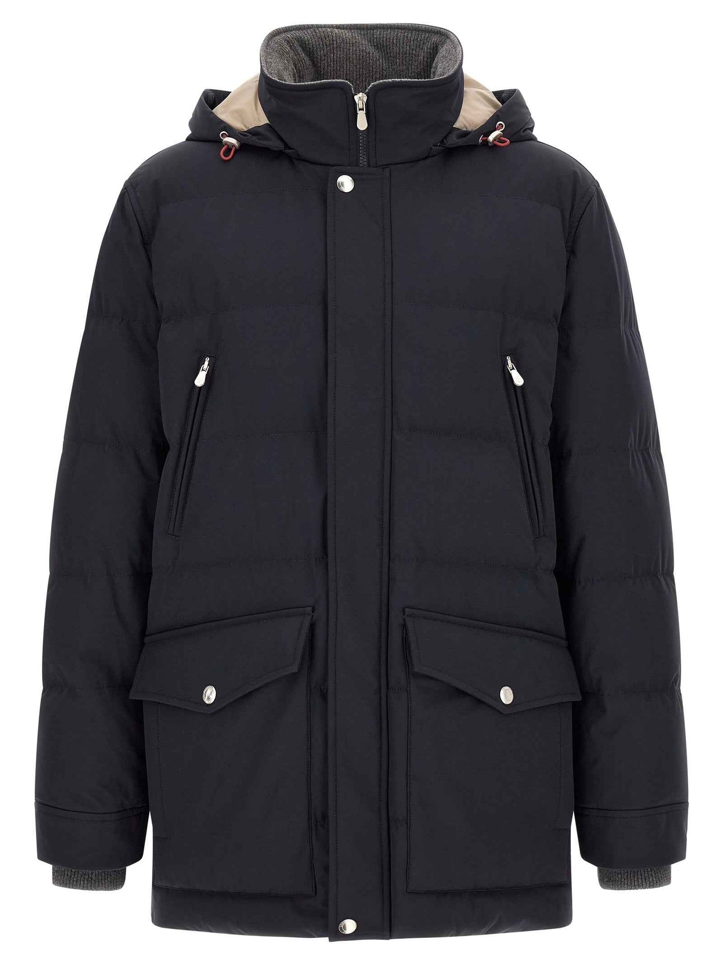 Blue Polyamide Parka