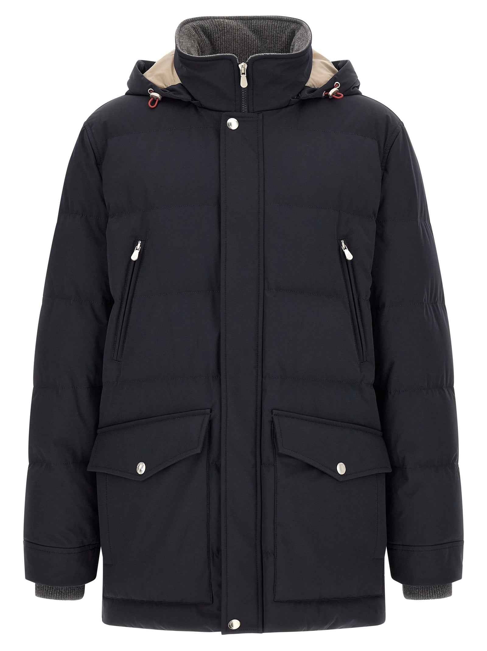 Blue Polyamide Parka