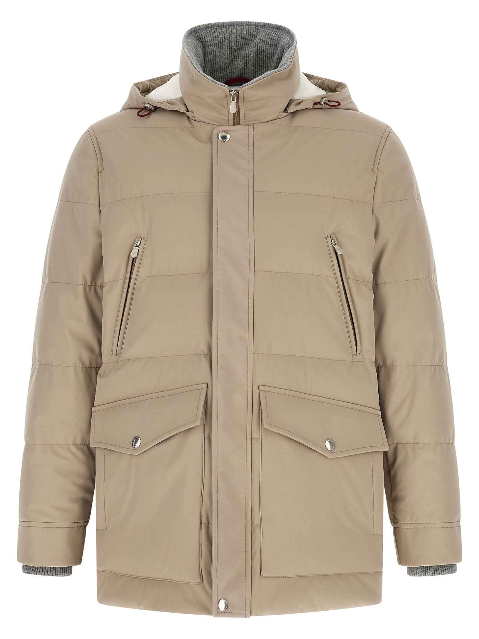 Beige Polyamide Parka