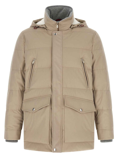 Beige Polyamide Parka