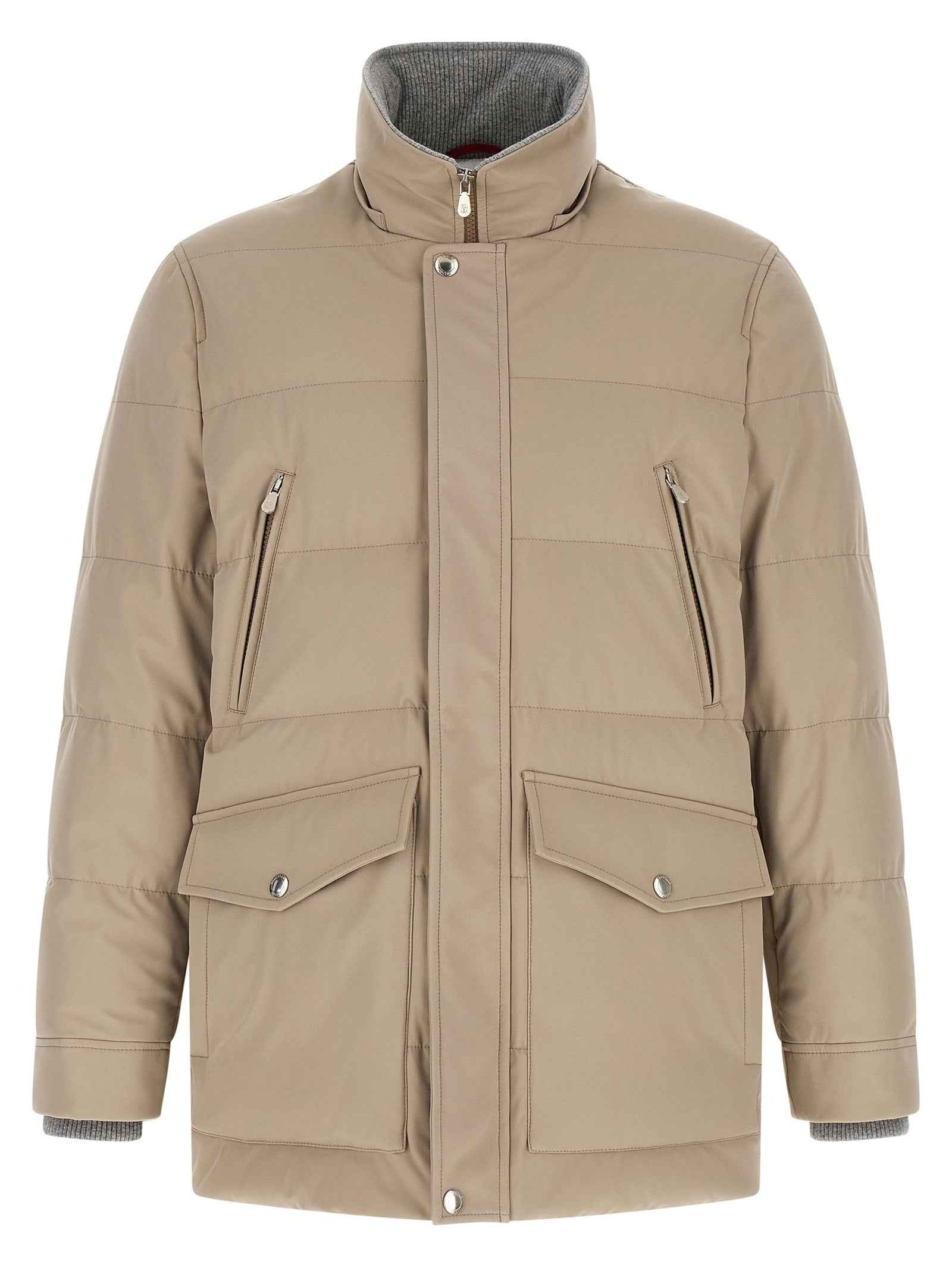 Beige Polyamide Parka