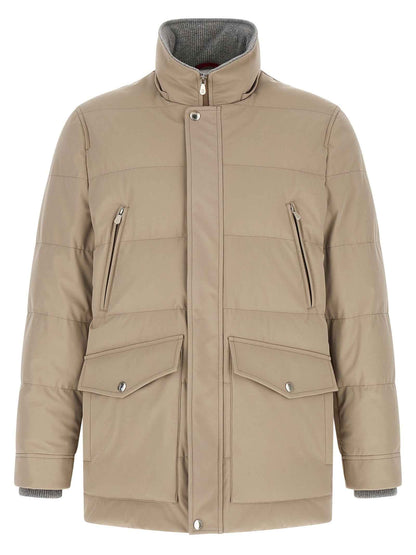 Beige Polyamide Parka