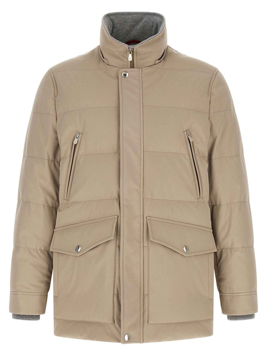 Beige Polyamide Parka