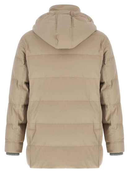 Beige Polyamide Parka
