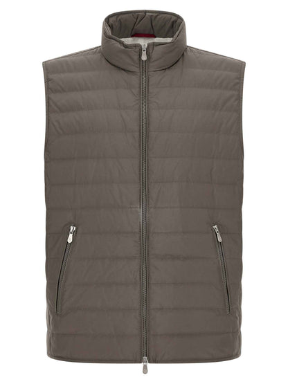 Bicolor Polyester Sleeveless Jacket