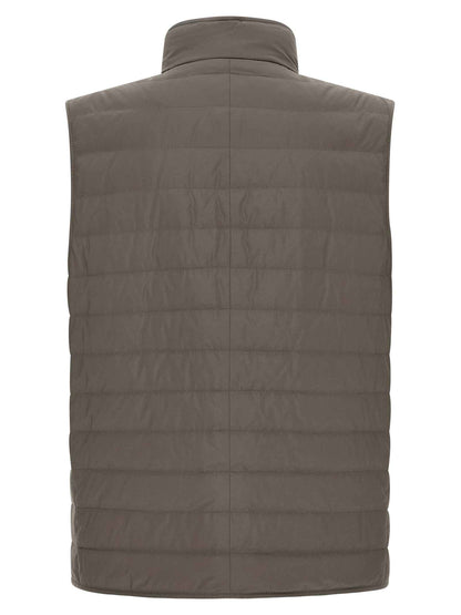 Bicolor Polyester Sleeveless Jacket
