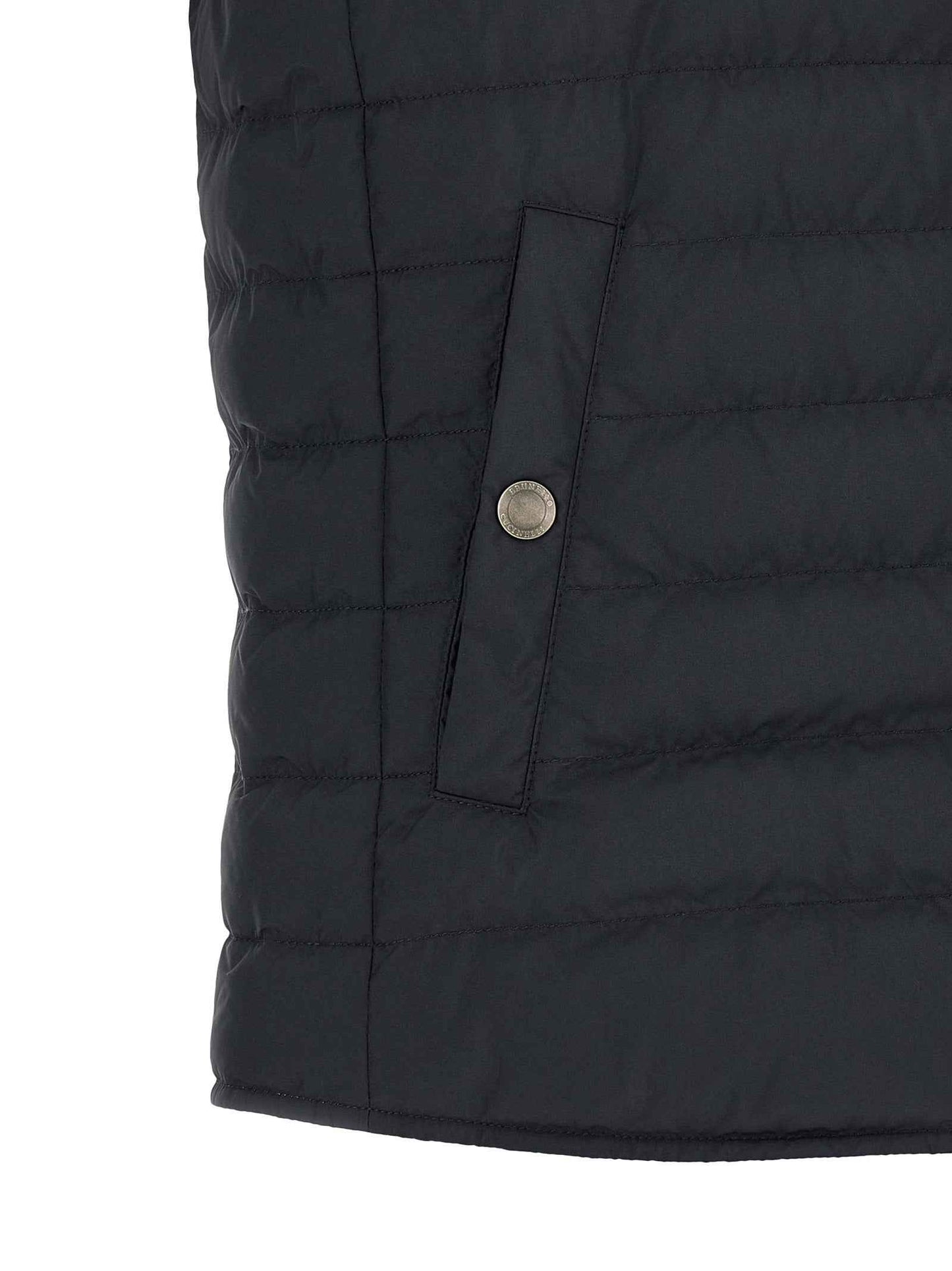 Blue Polyester Sleeveless Jacket