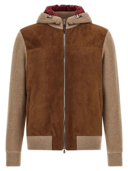 Brown Lamb Leather Bomber