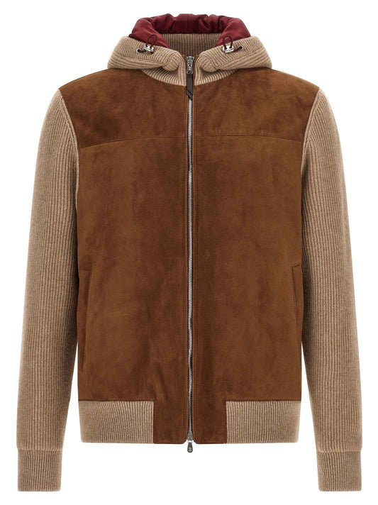 Brown Lamb Leather Bomber