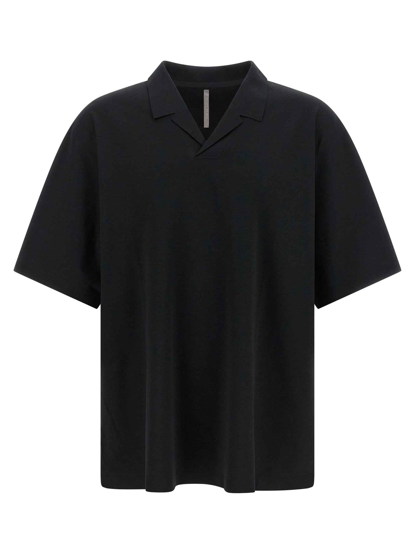 Black Polyester Polo Shirt