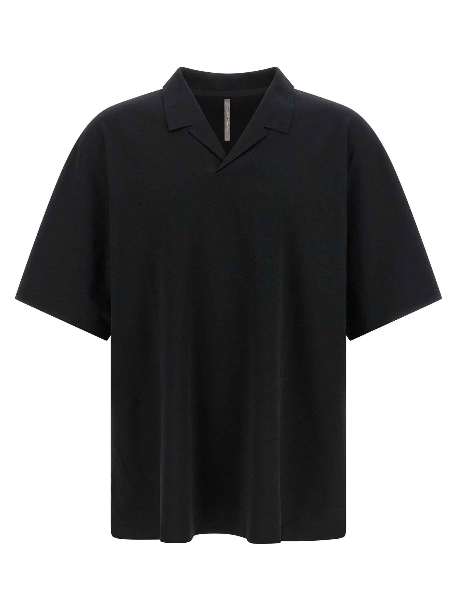 Black Polyester Polo Shirt