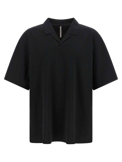Black Polyester Polo Shirt
