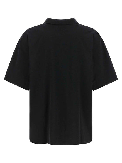 Black Polyester Polo Shirt