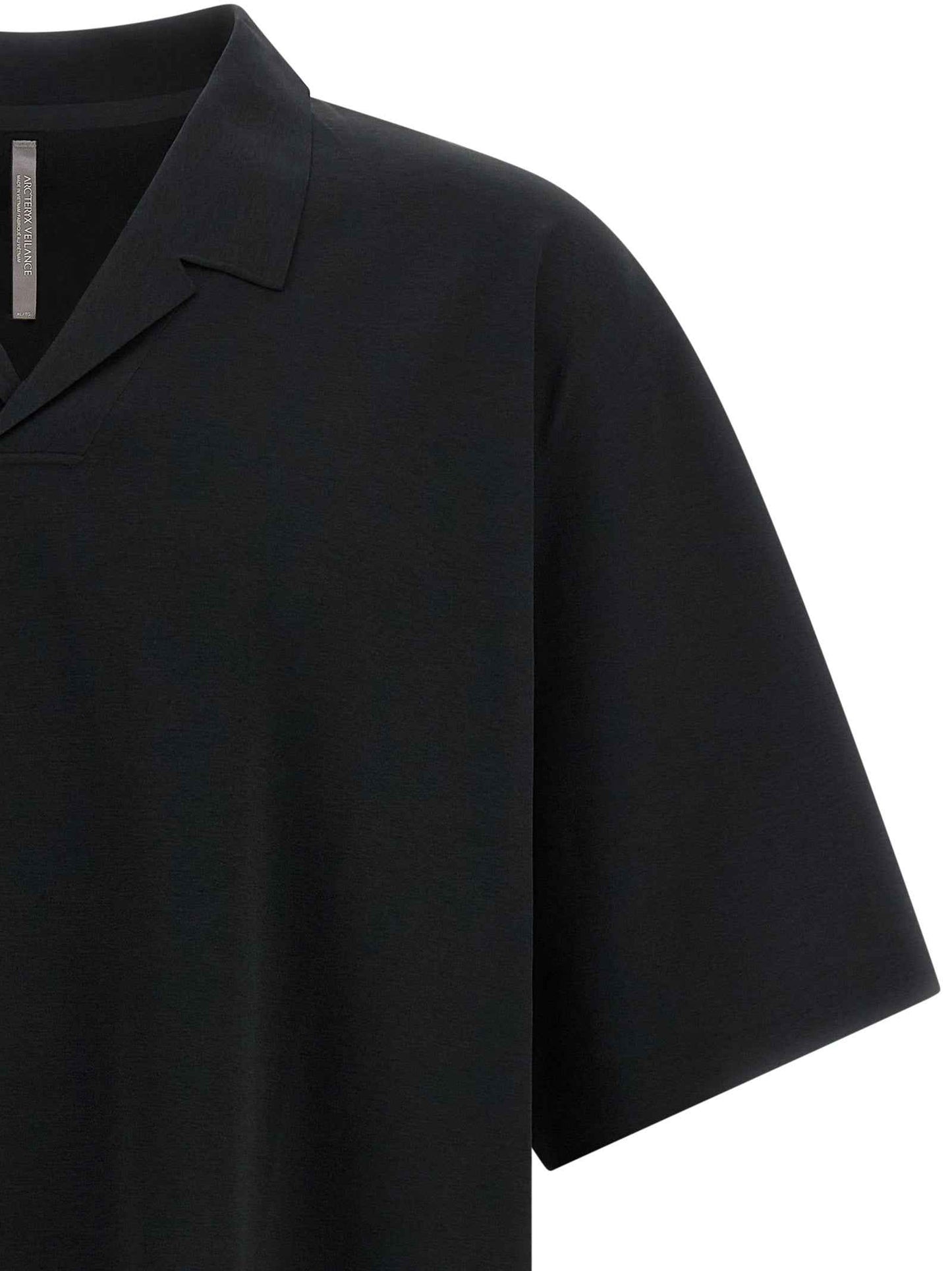 Black Polyester Polo Shirt