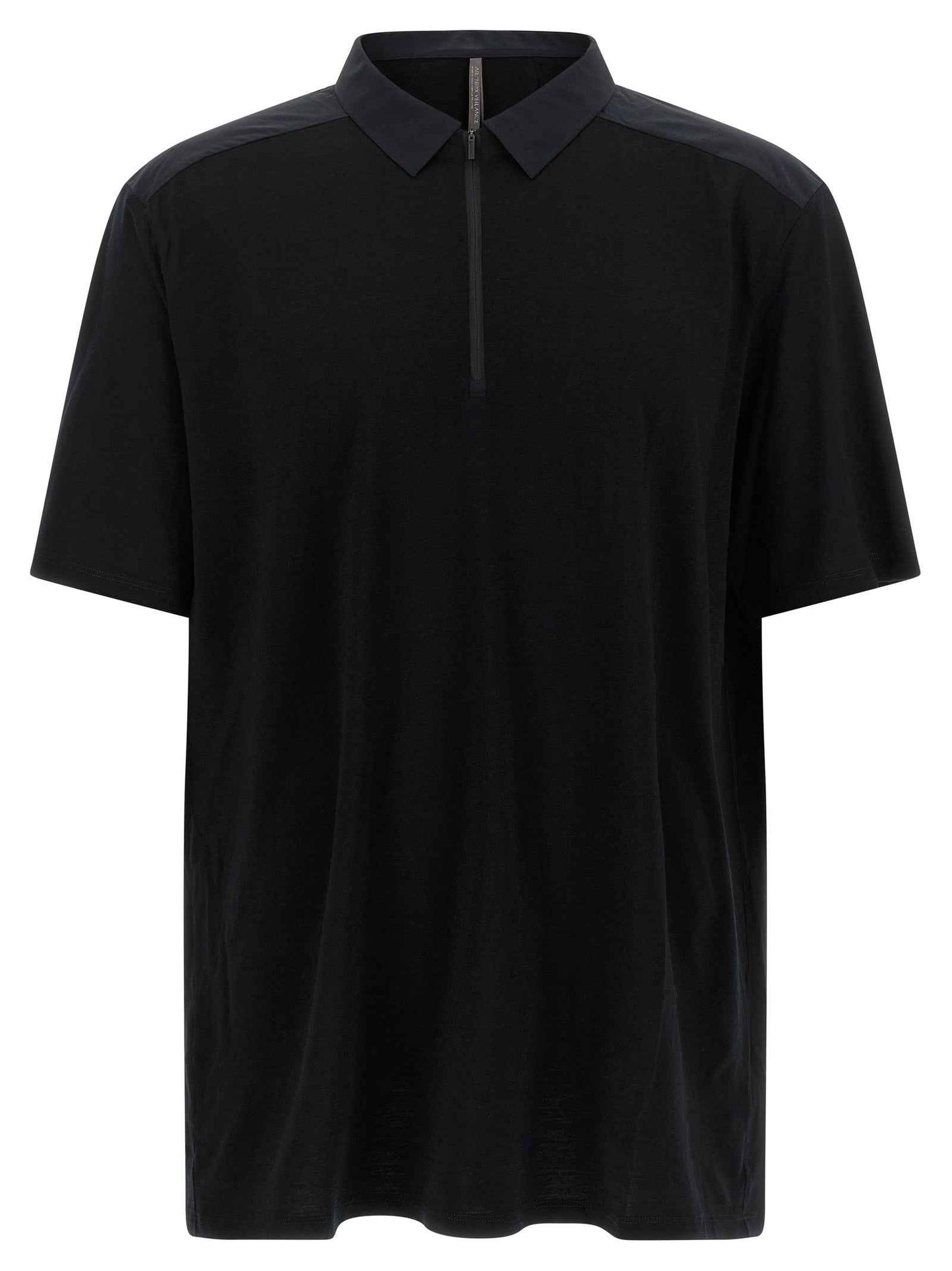 Black Wool Polo Shirt