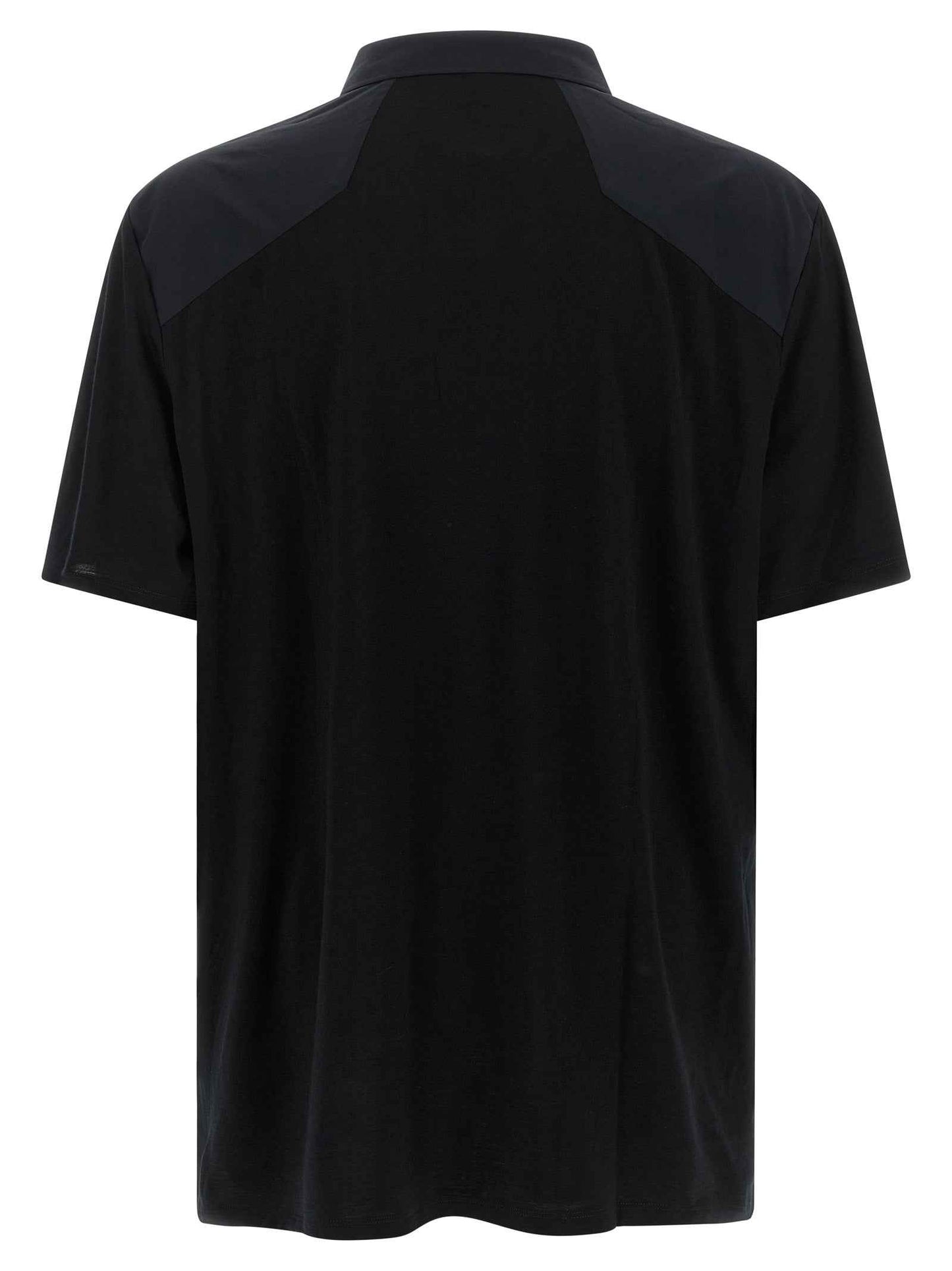 Black Wool Polo Shirt