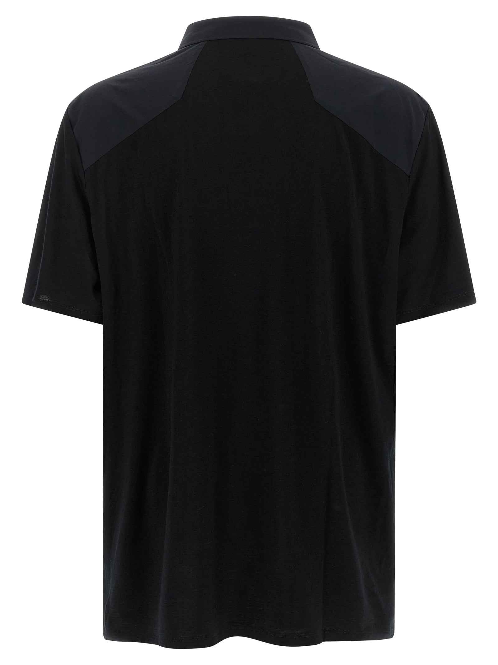 Black Wool Polo Shirt
