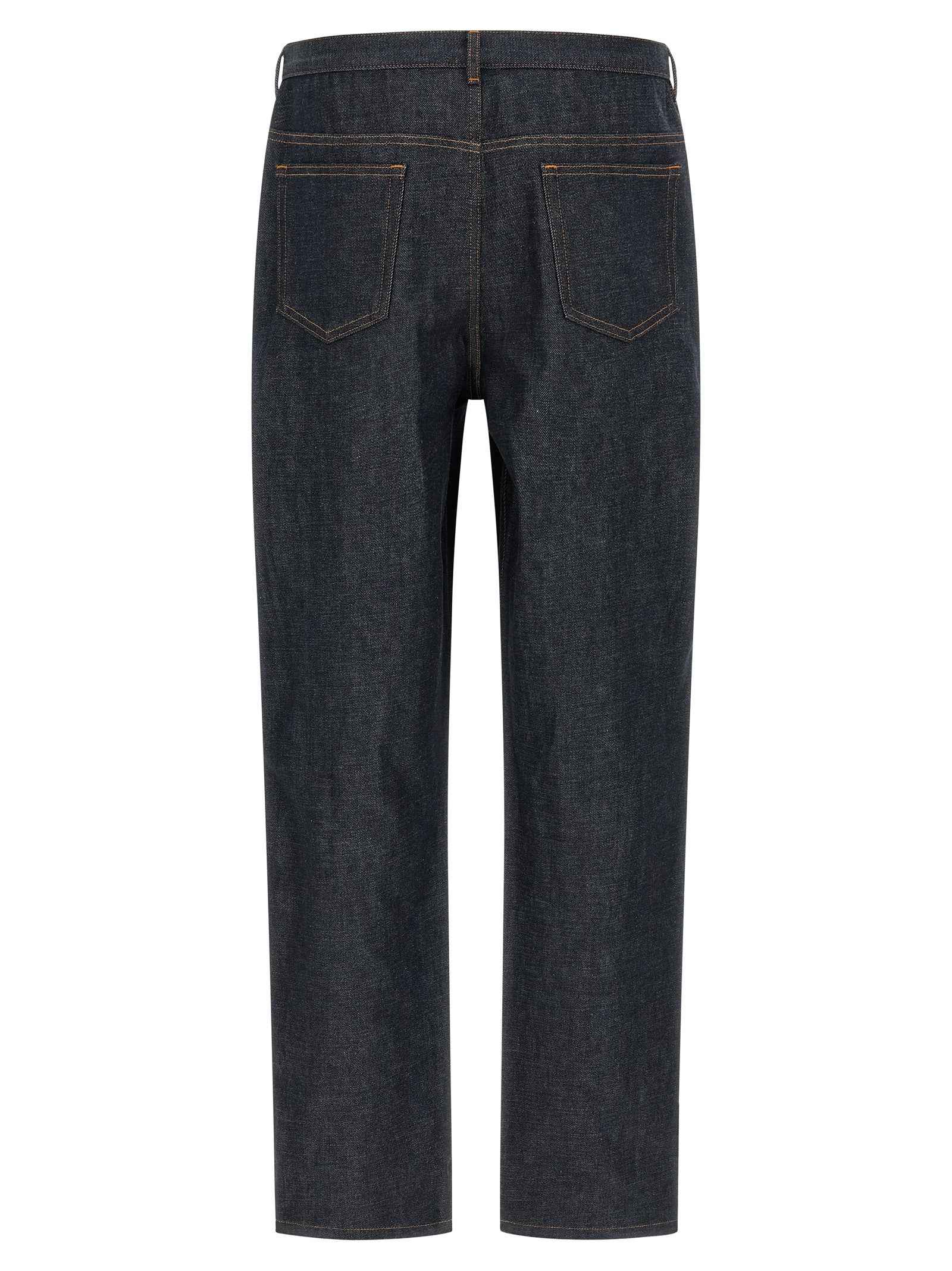 Blue Cotton Relaxed Fit Jeans