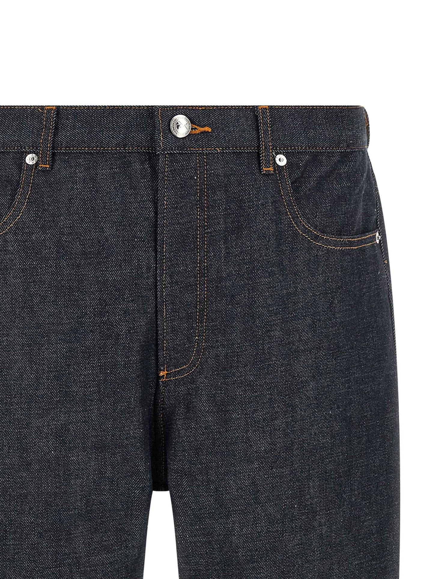 Blue Cotton Relaxed Fit Jeans