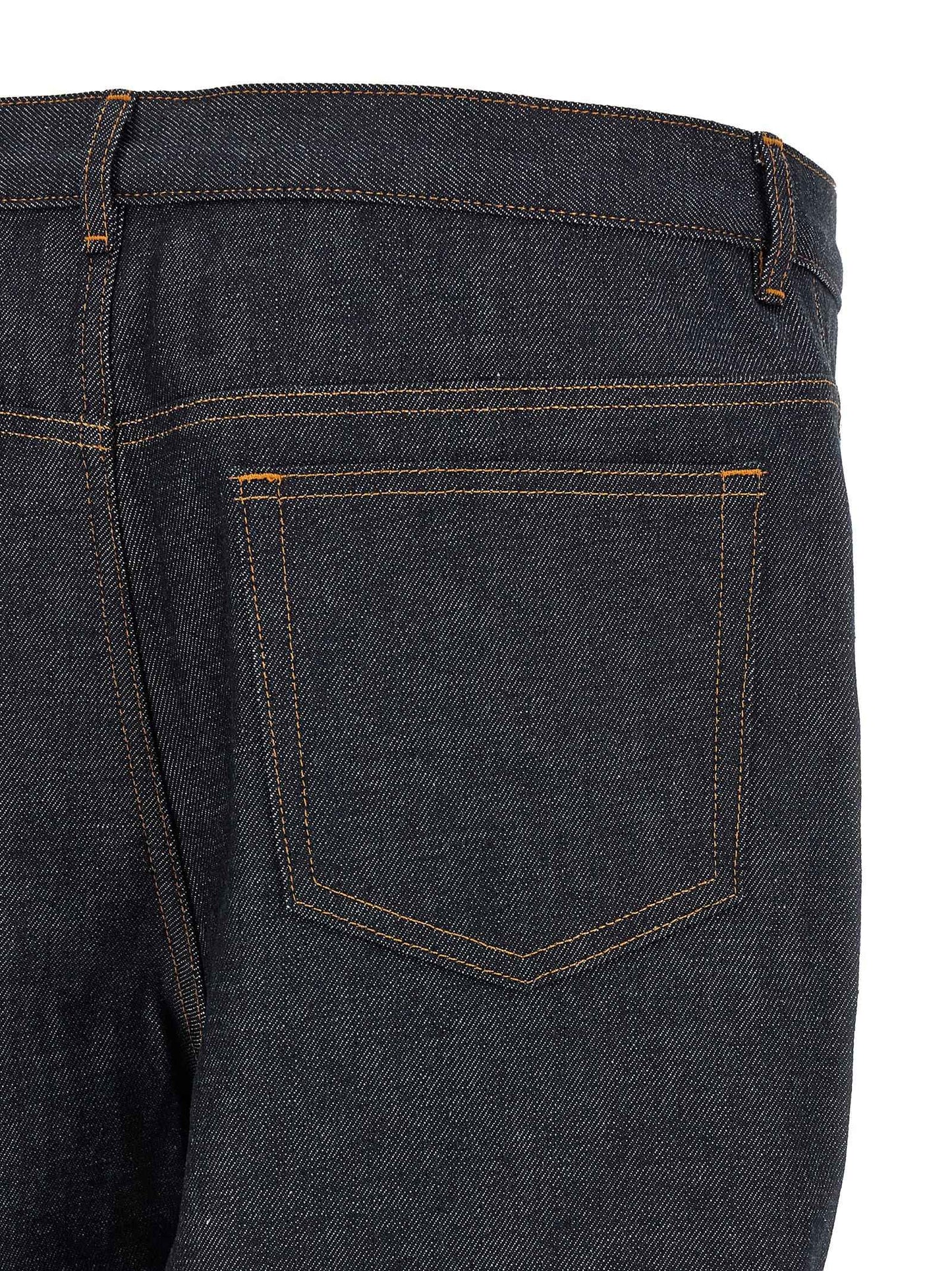 Blue Cotton Relaxed Fit Jeans