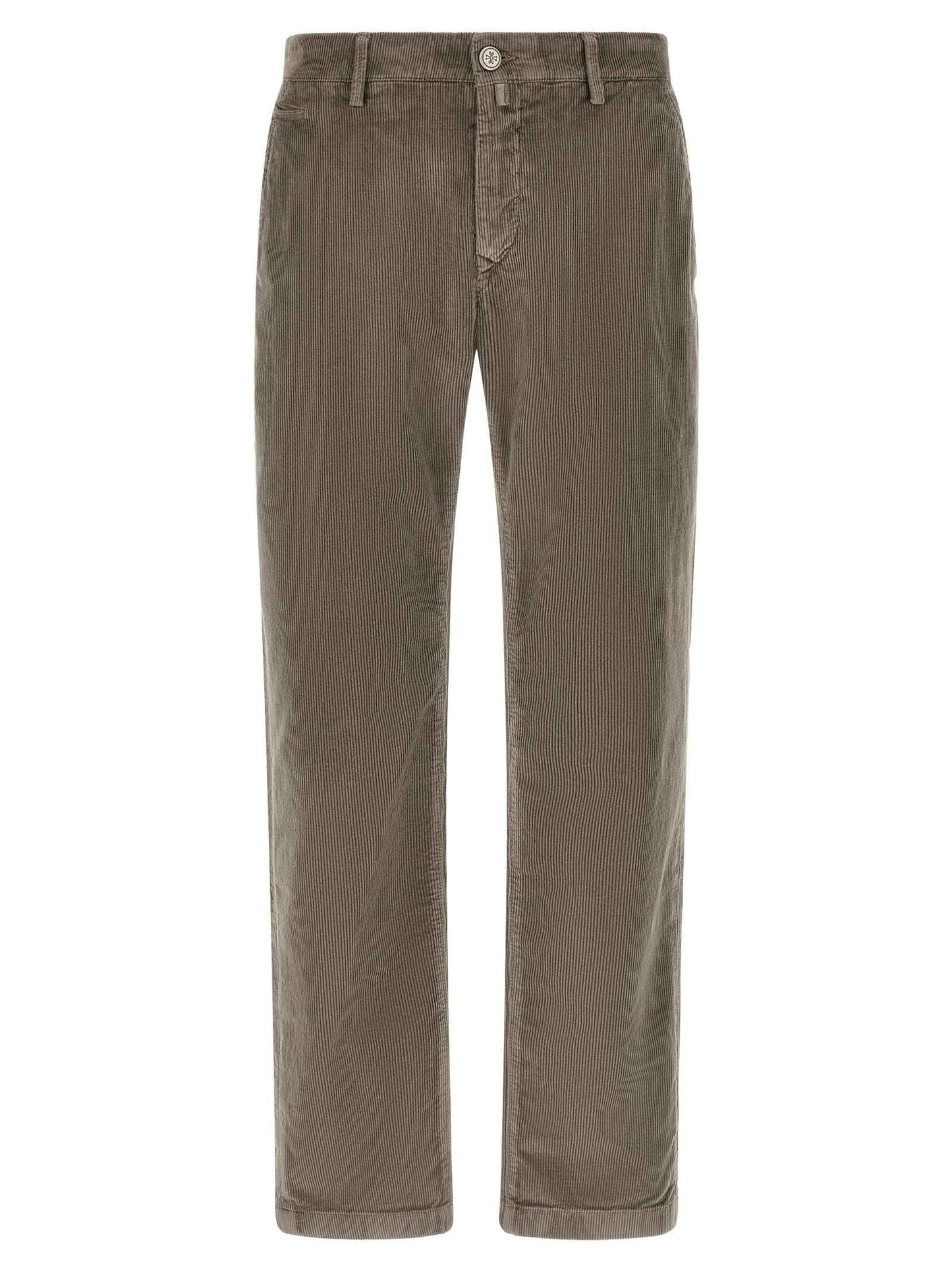 Gray Cotton Chino Pants