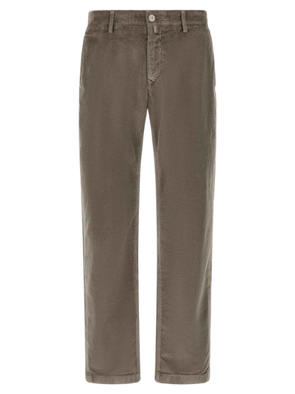 Gray Cotton Chino Pants