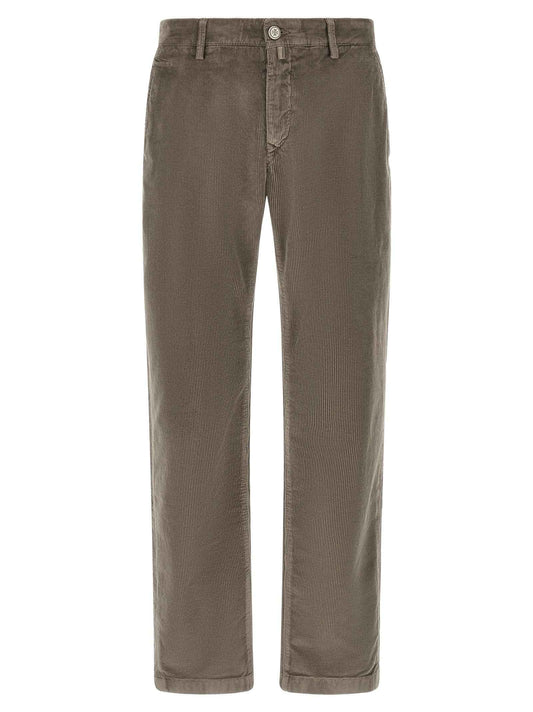 Gray Cotton Chino Pants
