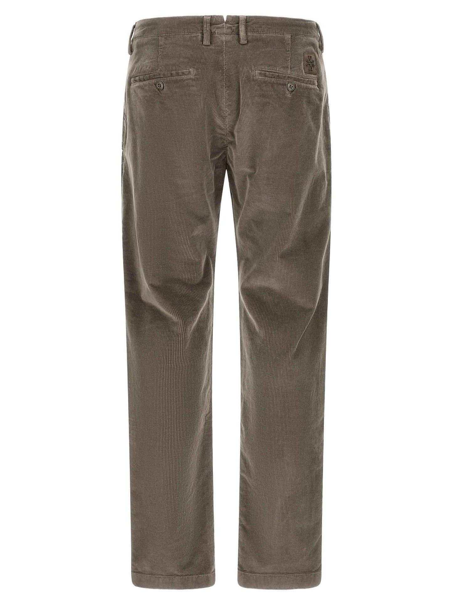 Gray Cotton Chino Pants