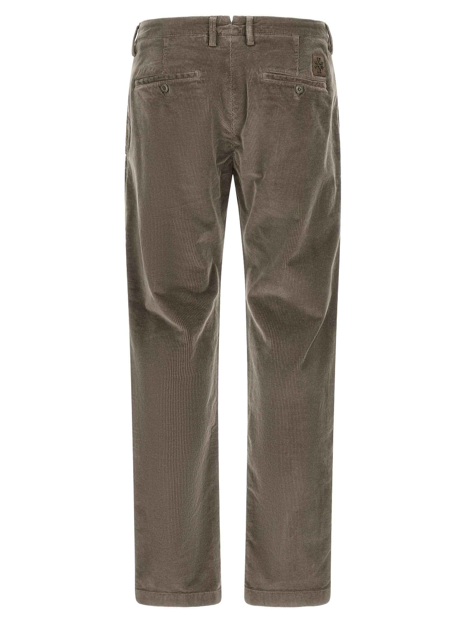 Gray Cotton Chino Pants