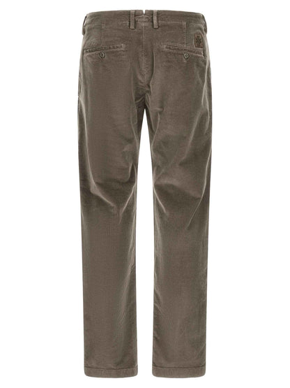 Gray Cotton Chino Pants